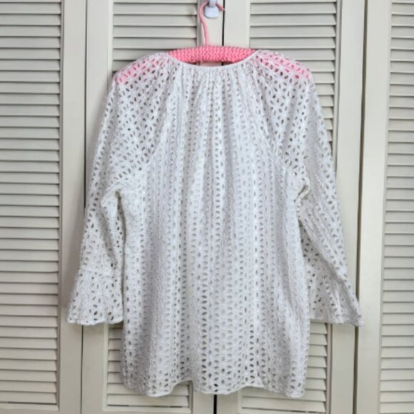 Lilly Pulitzer Eyelet Resort White Tunic - XL - Picture 6 of 7
